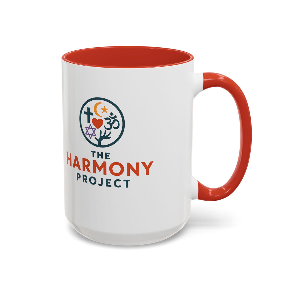 Harmony Project Accent Coffee Mug - Inspirational Gift for Spirituality Lovers, Perfect for Holidays, Ceremonies, or Daily Coffee