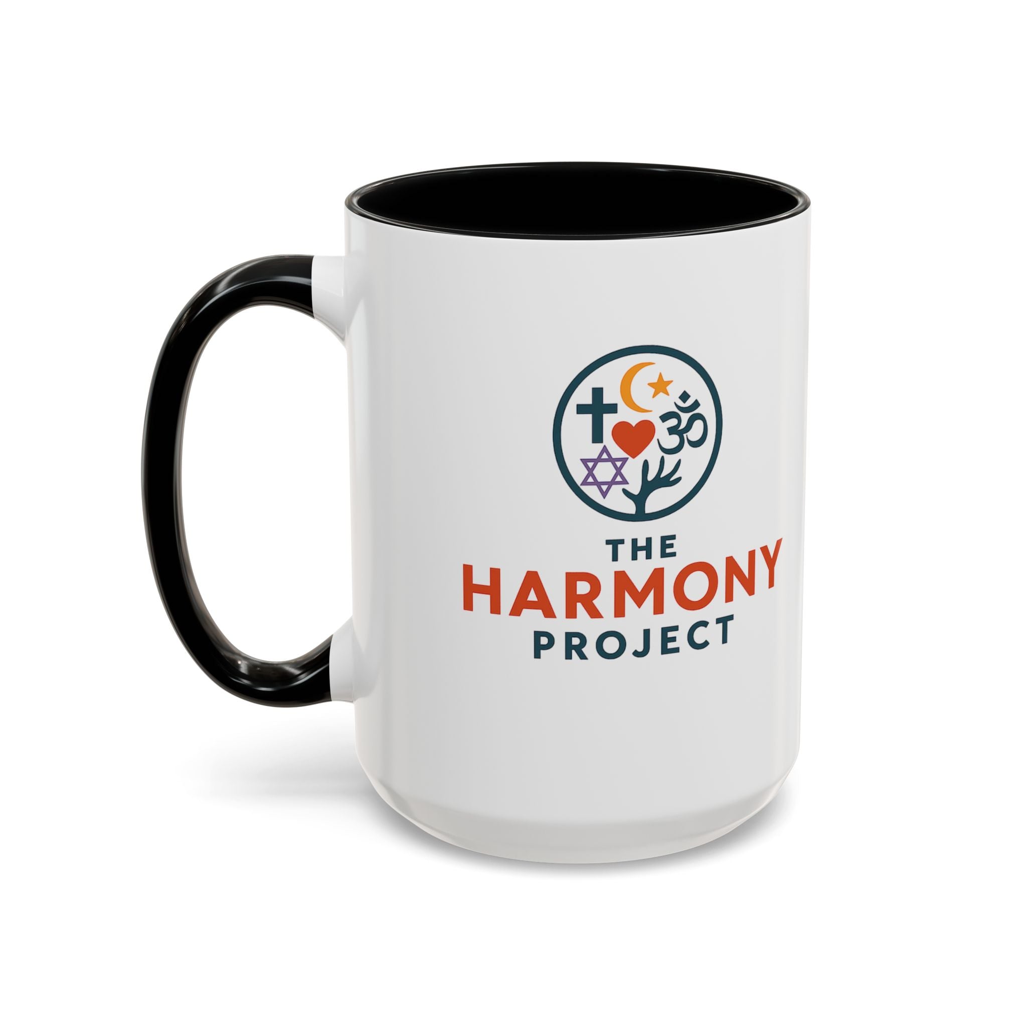 Harmony Project Accent Coffee Mug - Inspirational Gift for Spirituality Lovers, Perfect for Holidays, Ceremonies, or Daily Coffee