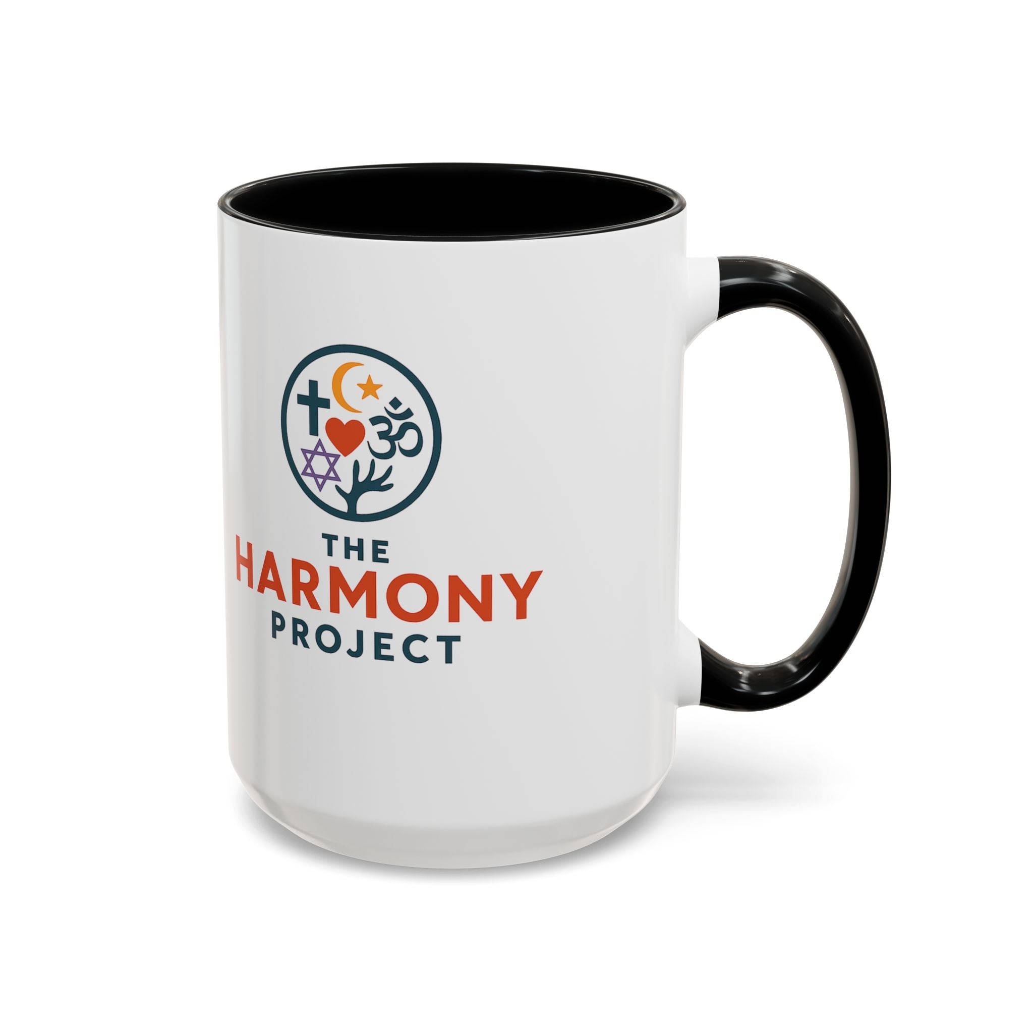 Harmony Project Accent Coffee Mug - Inspirational Gift for Spirituality Lovers, Perfect for Holidays, Ceremonies, or Daily Coffee