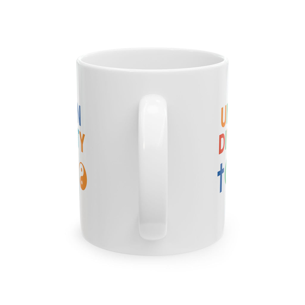 Unity in Diversity Ceramic Mug - 11oz & 15oz | Inspirational Gift, Coffee Cup, Tea Mug, Equality, Multicultural Decor